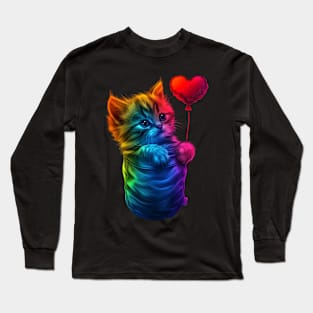 Cat Rainbow Cookies Long Sleeve T-Shirt